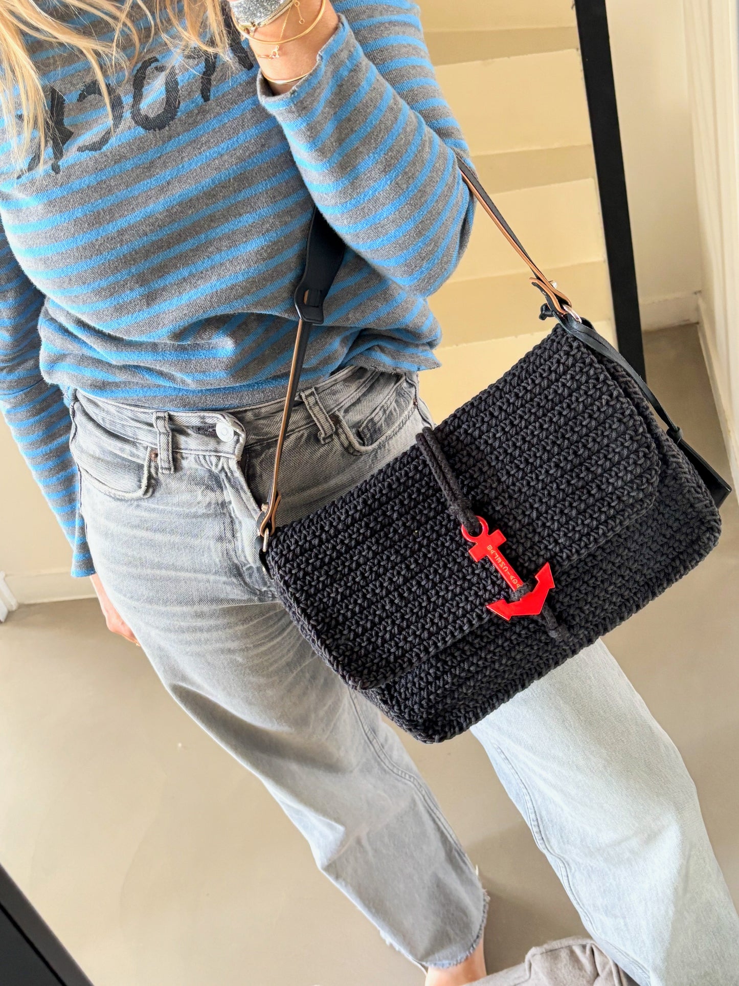 BALENCIAGA Sac Crochet Ancre