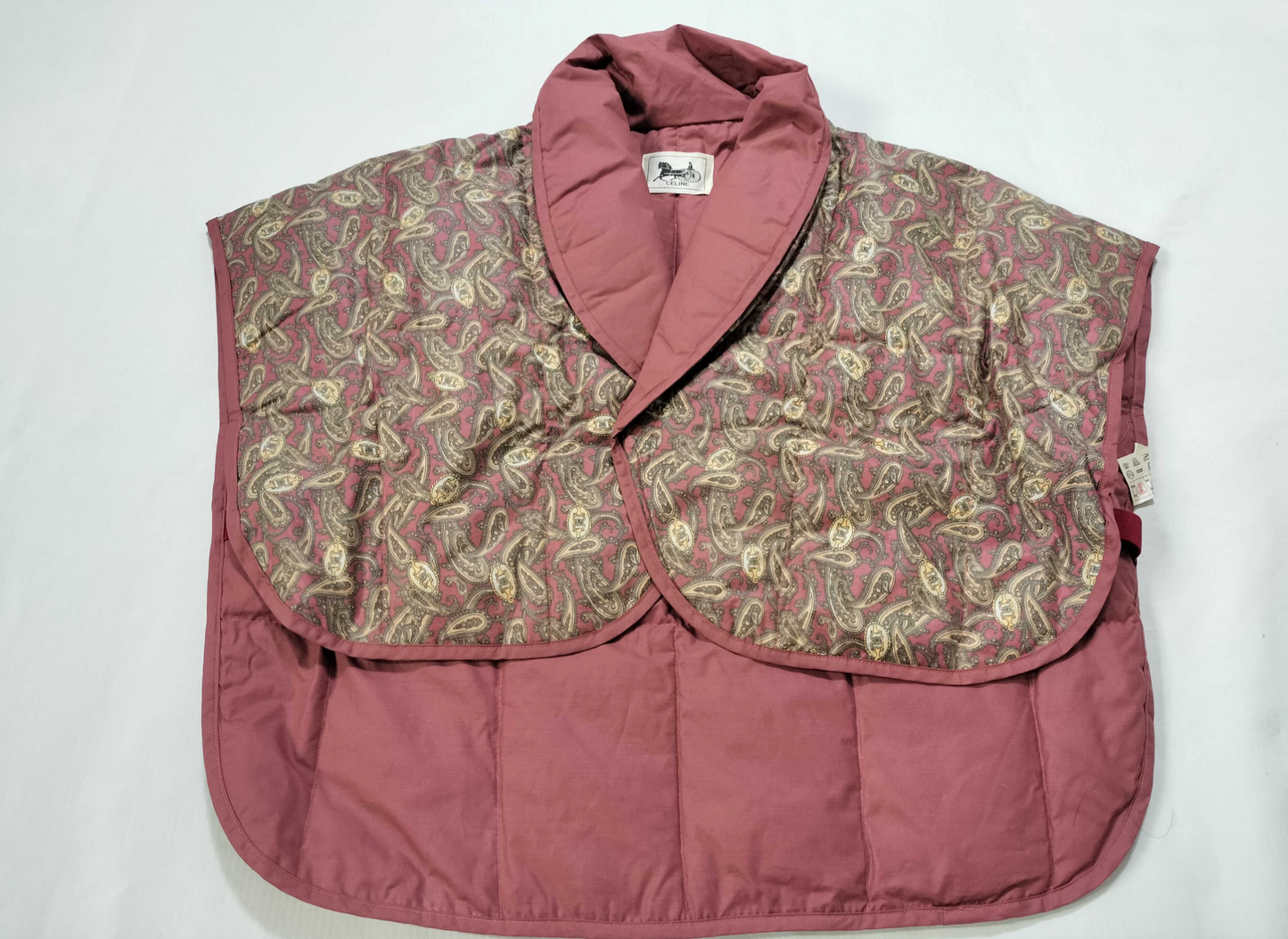 CÉLINE Poncho matelassé