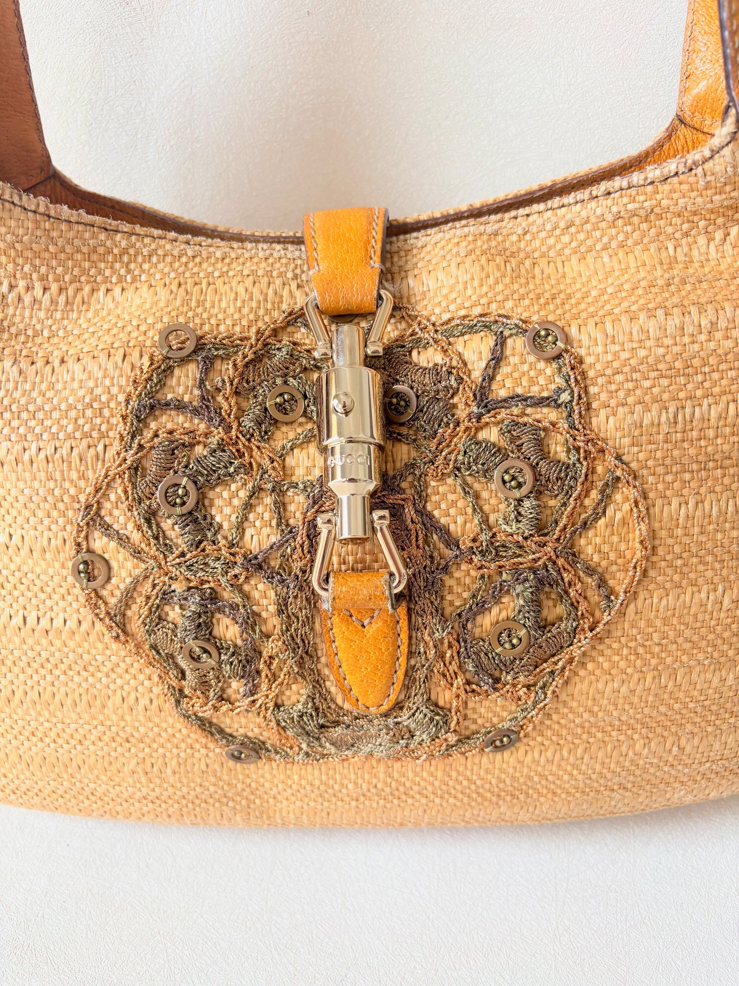 GUCCI Sac Jackie Raphia
