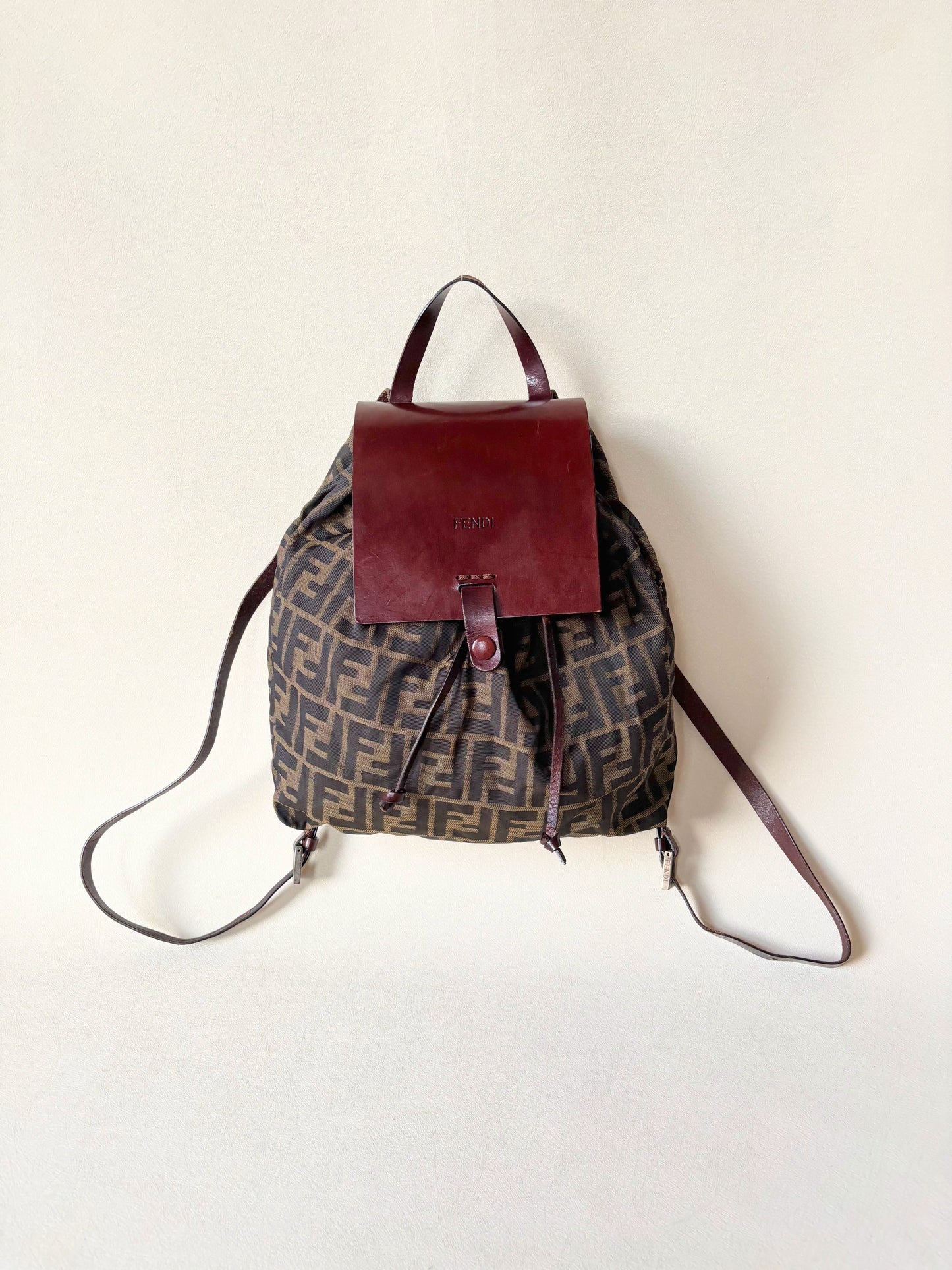 FENDI Sac à dos Zucca