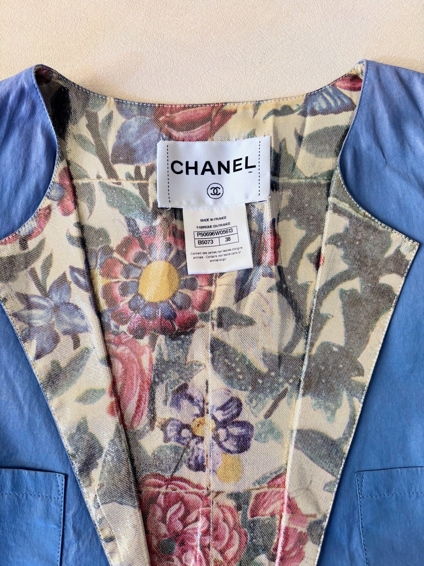CHANEL Veste cuir 2015