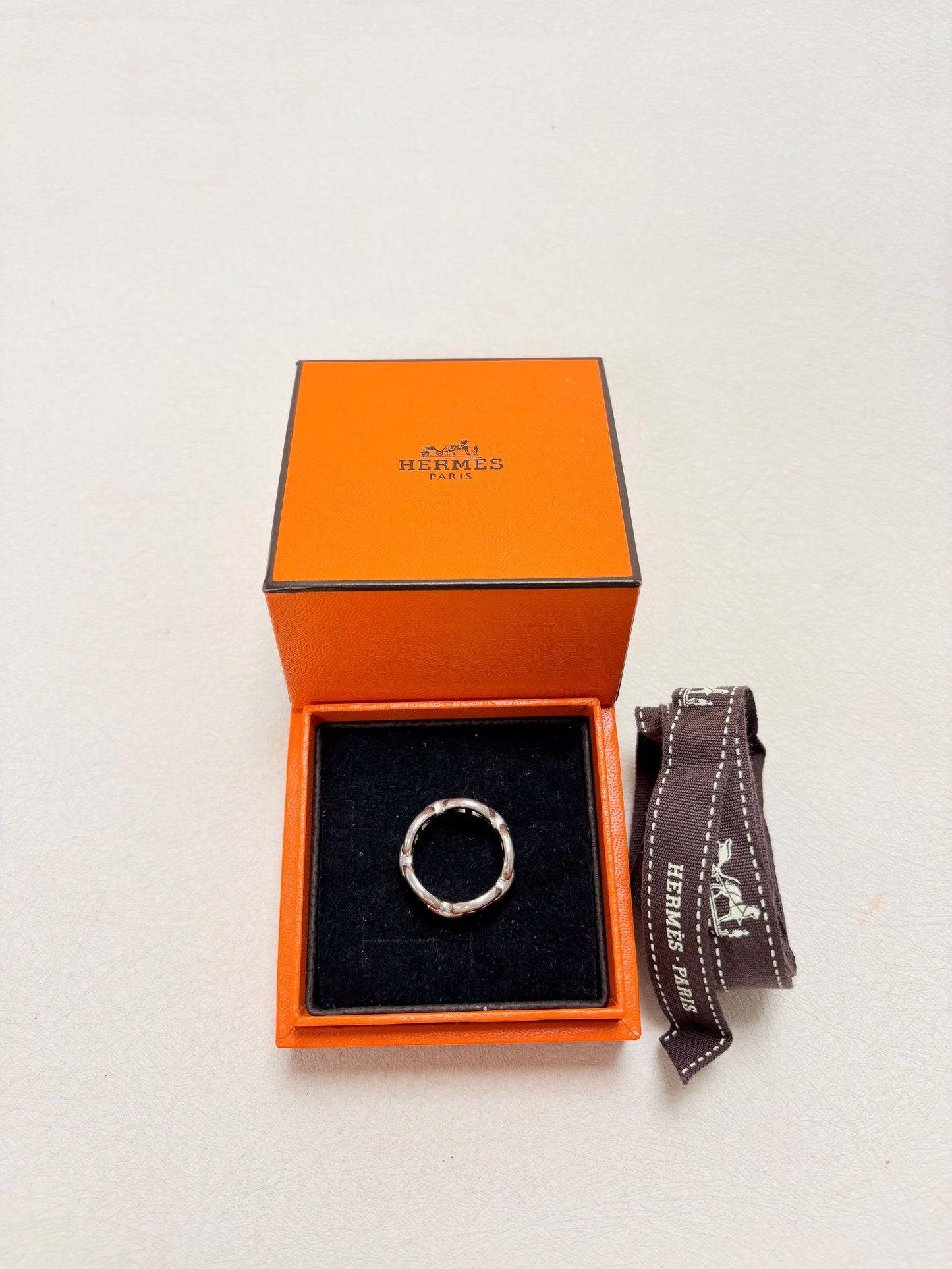 HERMÈS Bague Chaîne d'ancre