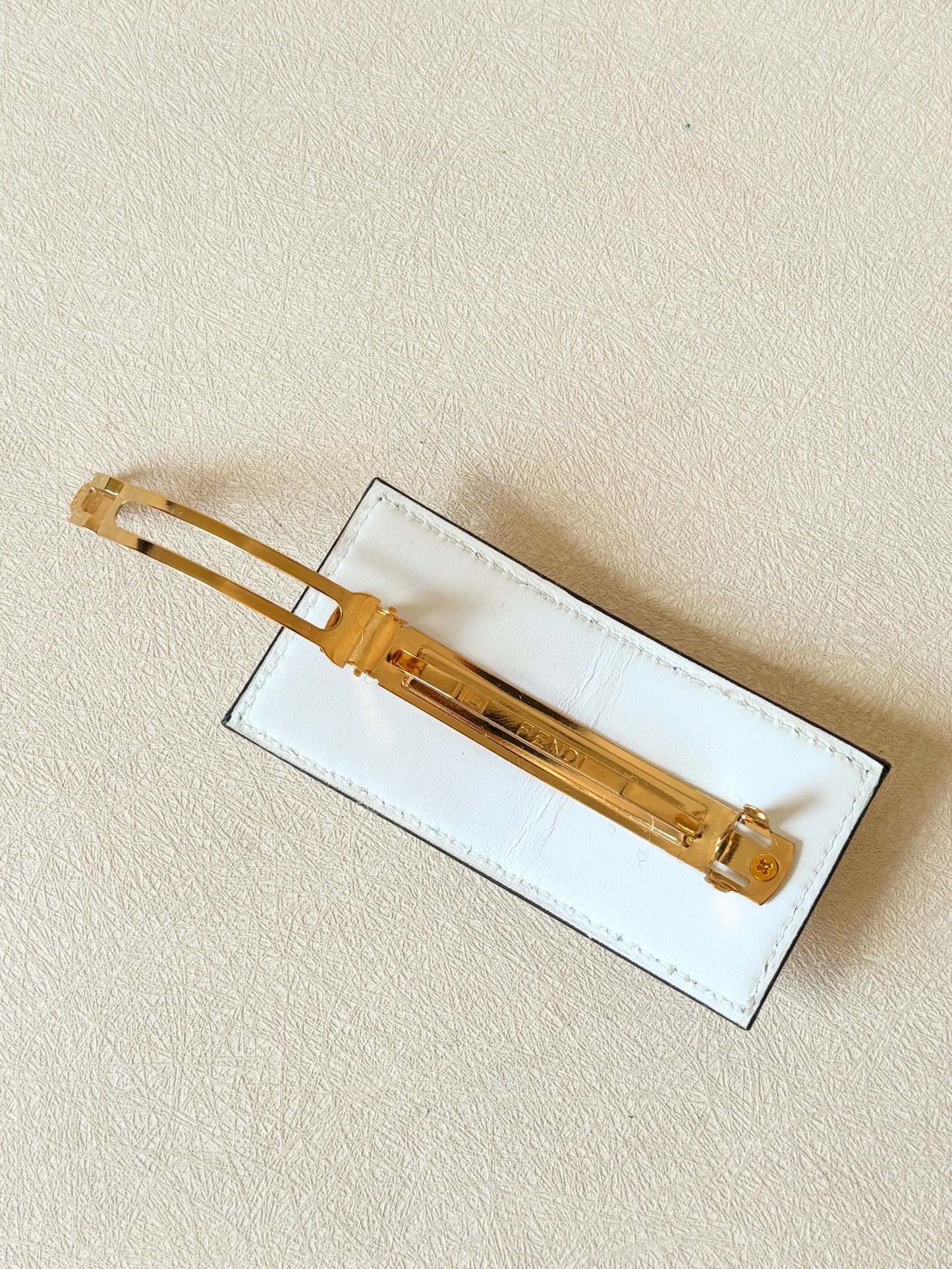 FENDI Barrette cuir