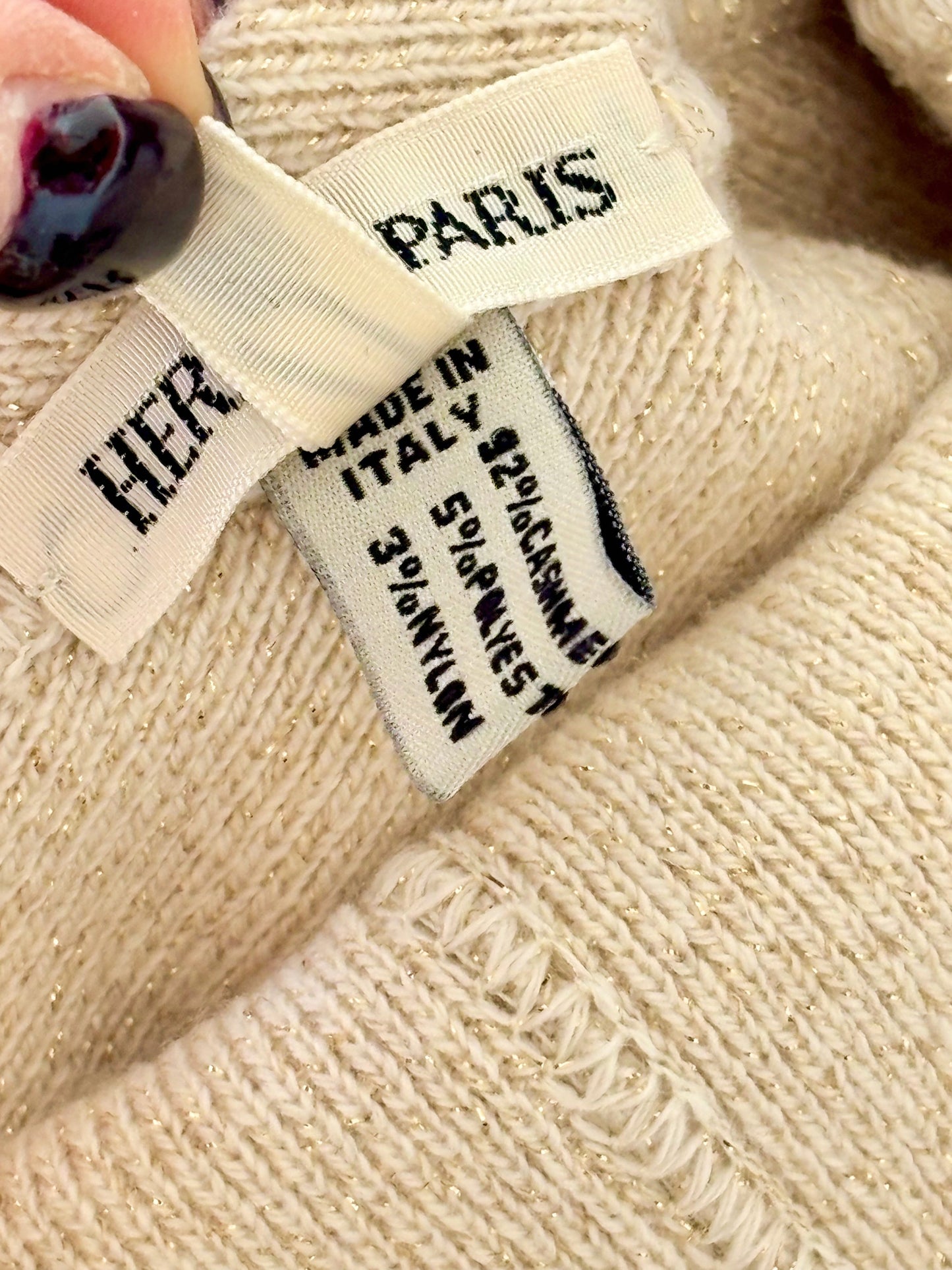 HERMÈS Bonnet en cachemire