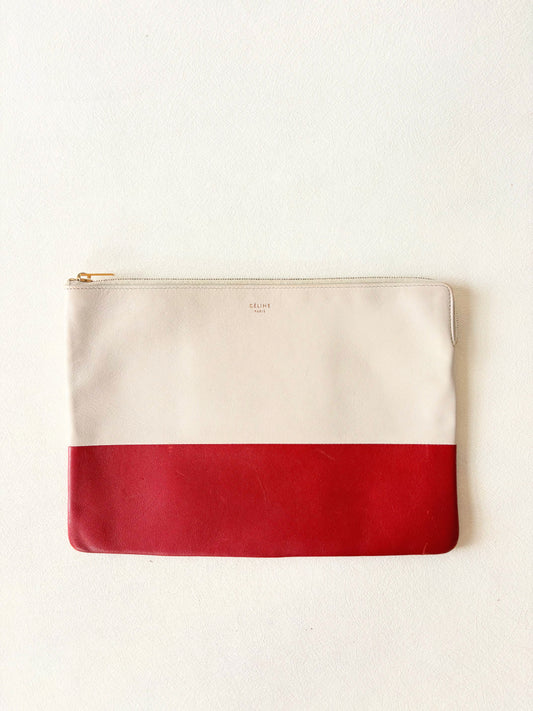 CÉLINE Pochette bicolore