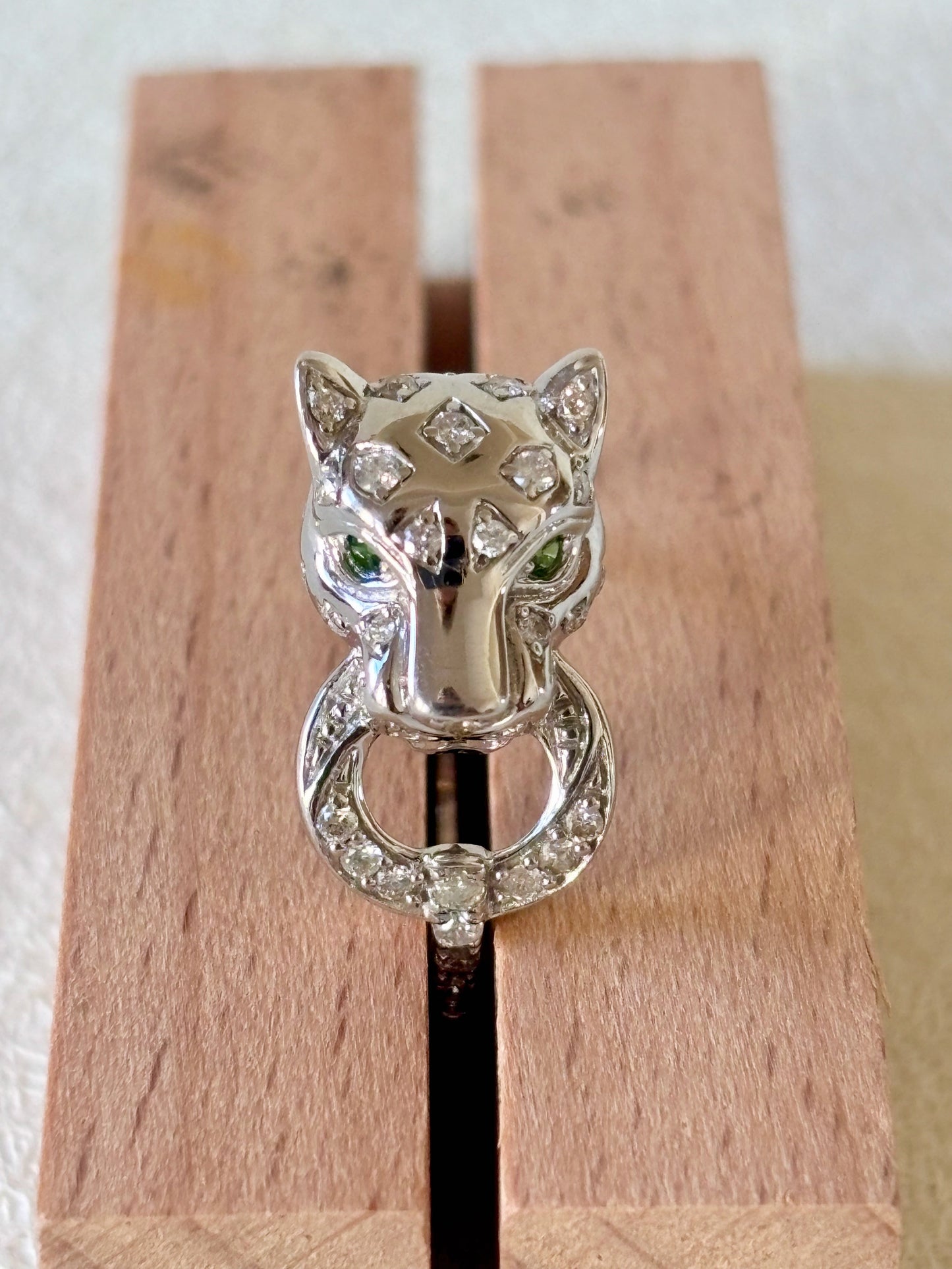 Bague Panthère Or blanc