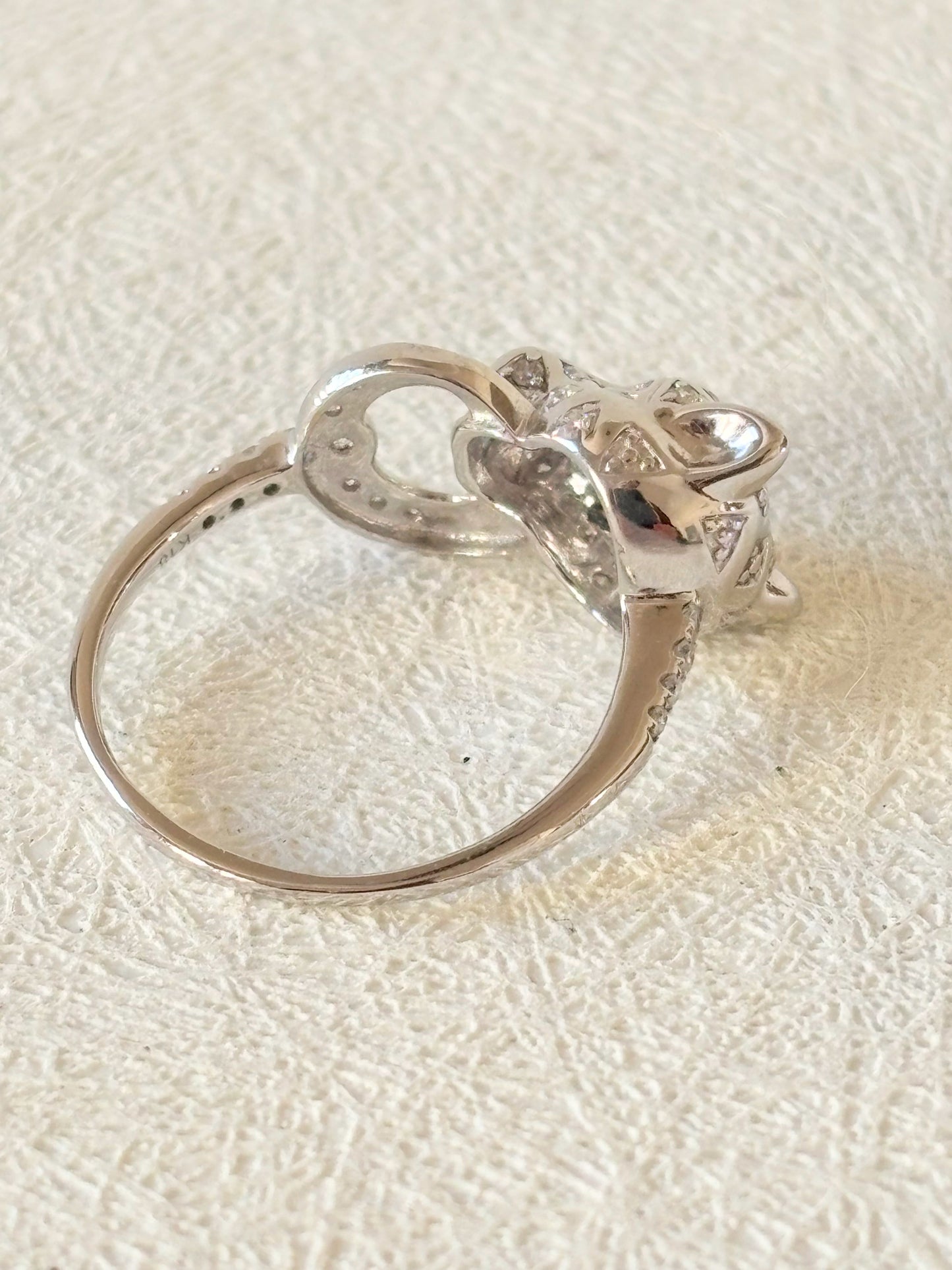 Bague Panthère Or blanc