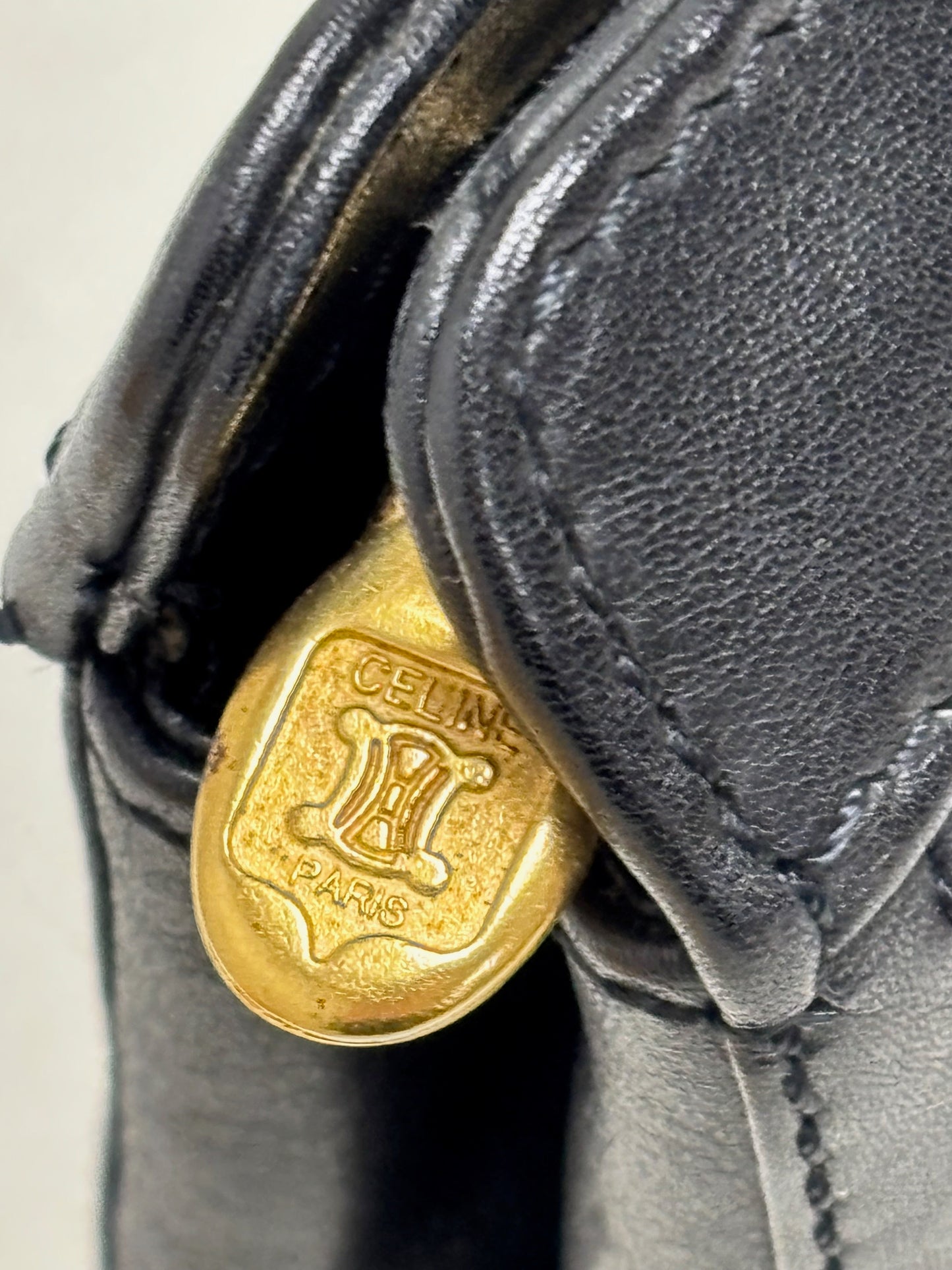 CÉLINE Pochette cuir