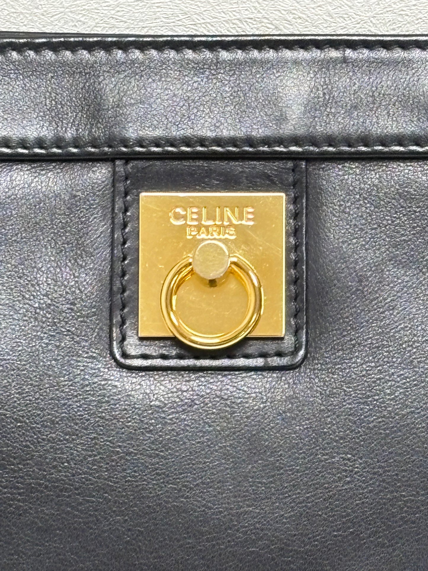 CÉLINE Pochette cuir